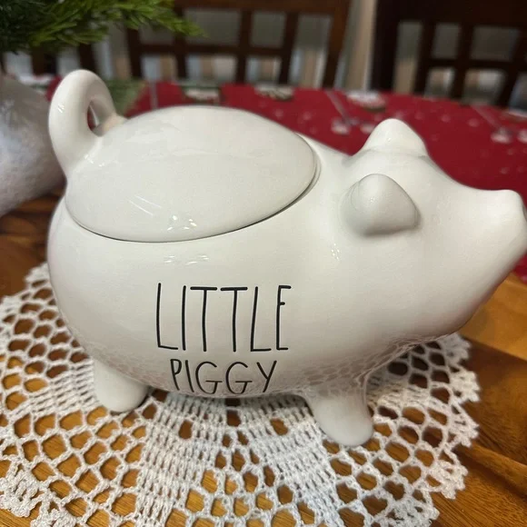 ceramic “LITTLE PIGGY 🐖” canister - Picture 3 of 12